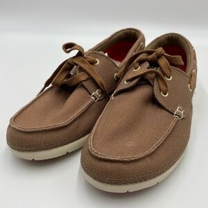 Crocs Men's Beach Line Lace Up Boat Shoes Size 8